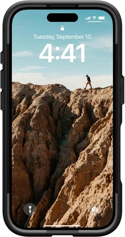 Mbështjellës Urban Armor Gear Civilian për celular, për Apple, 6.1", e zezë