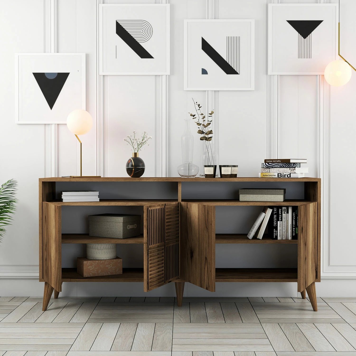 Konsolë Hanah Home, Milan 160, ngjyrë arre