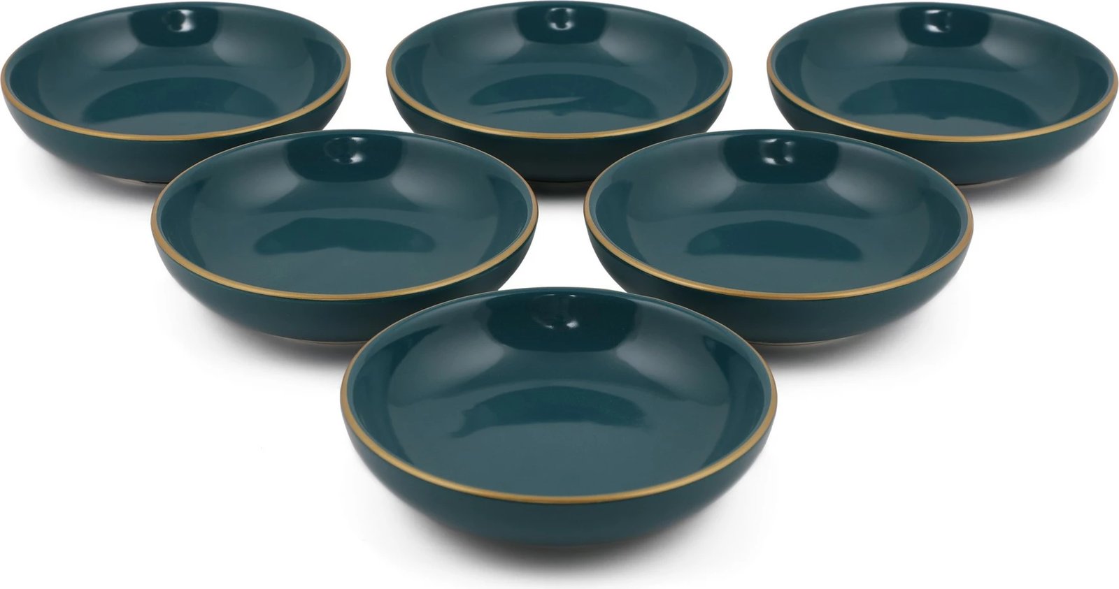 Set tasash salceje qeramike (6 cope), Hermia Concept, ngjyre blu petrol, ST489006F418A841600MAYD100