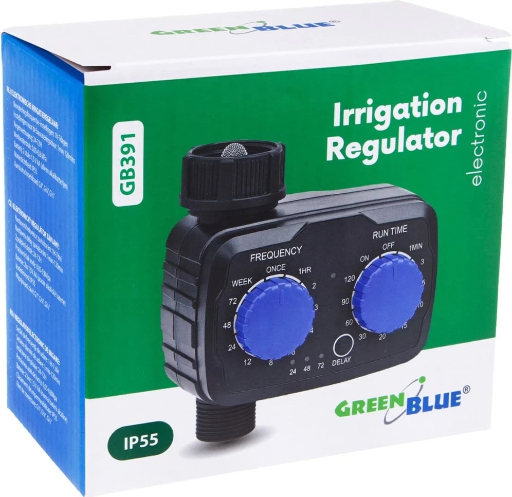Kontrollues elektronik ujitje GreenBlue GB391, IP55, i zi