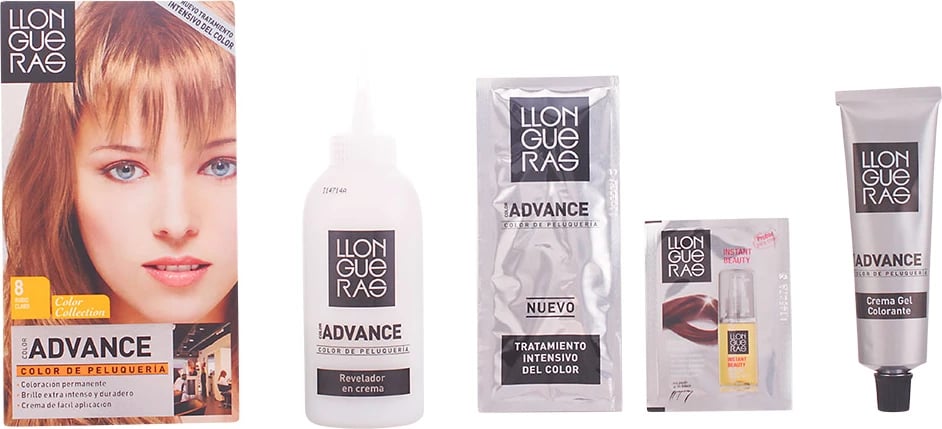 Ngjyrë për flokë LLONGUERAS Color Advance 8 Light Blond unisex