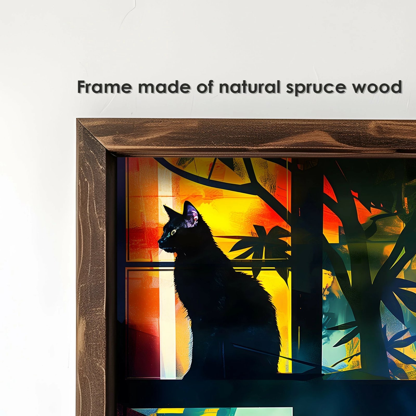 Pikturë dekorative me kornizë MDF, shumëngjyrëshe, GE026-L