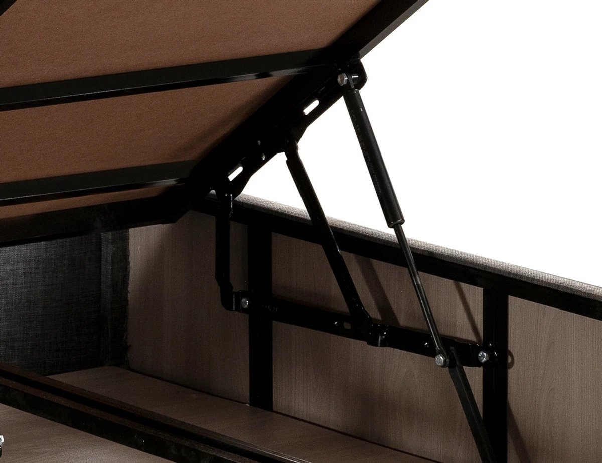 Bazë dhe shtrat dopio me taban, ngjyrë hiri, Skye Decor, 160x200cm