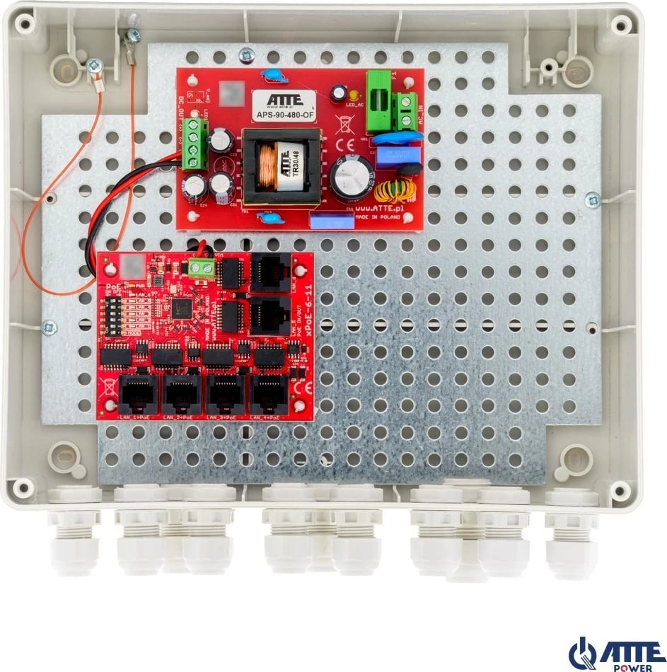Switch PoE 5 porta për kamera IP, ATTE IP-5-11-L2