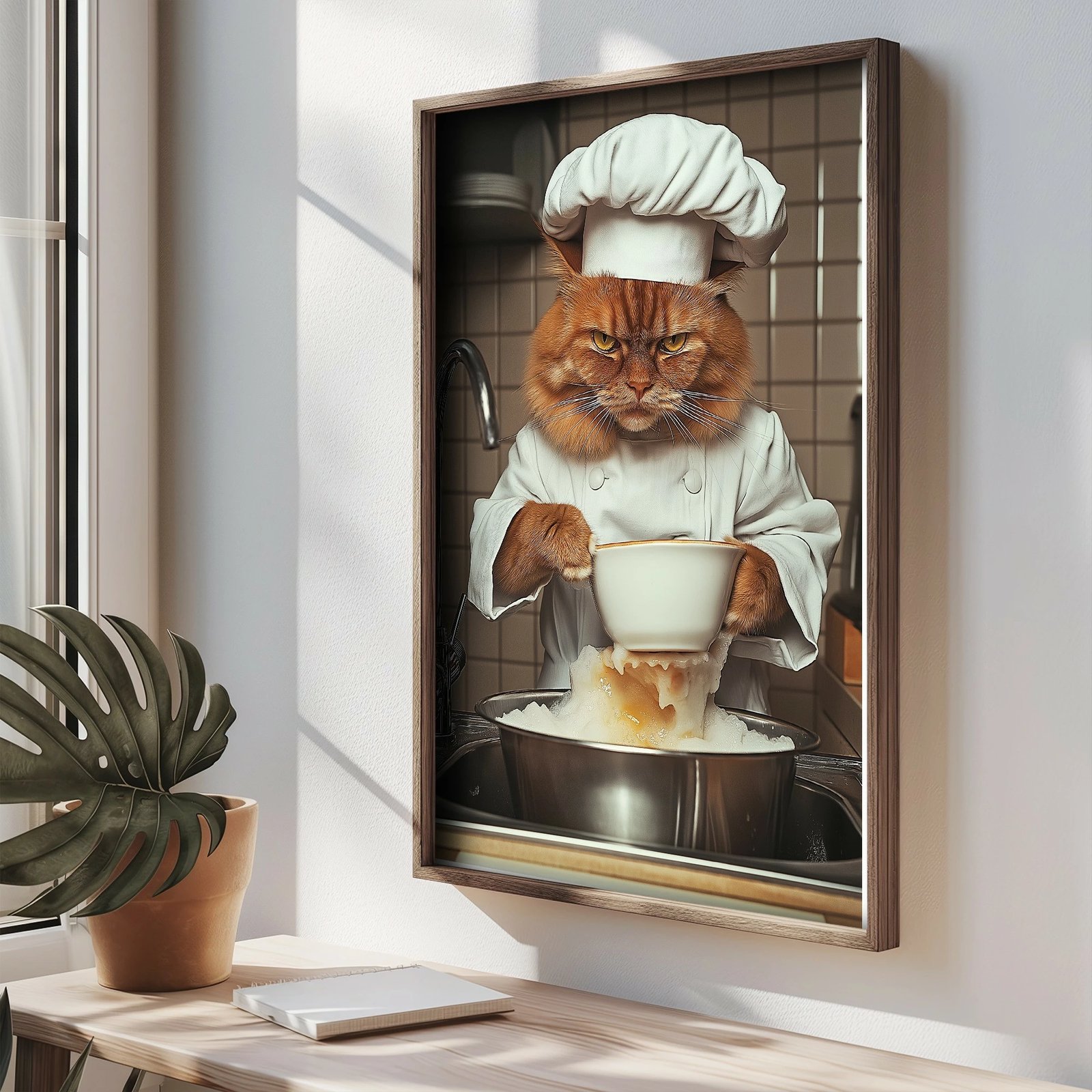 Pikturë dekorative me kornizë MDF, Wallity, shumëngjyrëshe, TUN097-XL, 50x70x3.5cm