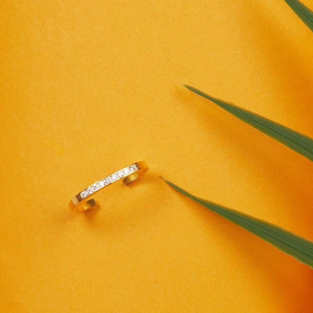 Unazë argjendi Elika Silver, e artë, FA182942A