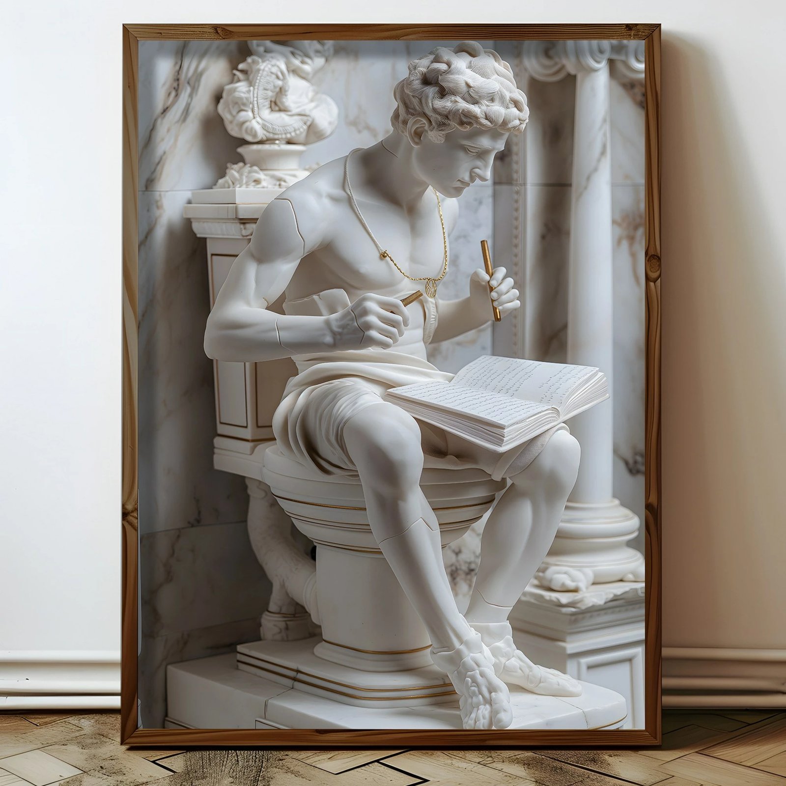 Pikturë dekorative me kornizë, MDF, Wallity, HUM060, shumëngjyrëshe, 50x70x3.5cm