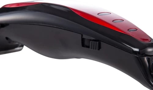 Makinë qethëse, Adler, AD 2825, teh çeliku inox 45 mm, 4 krehra 3-12 mm, kabllo 1.9 m, 15 W, prizë C, e kuqe/zezë, set me brushë gërshërë dhe vaj