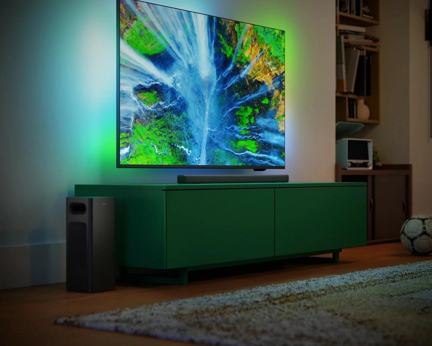Soundbar Philips TAB6309/10 me subwoofer pa tela, 320W, Gri