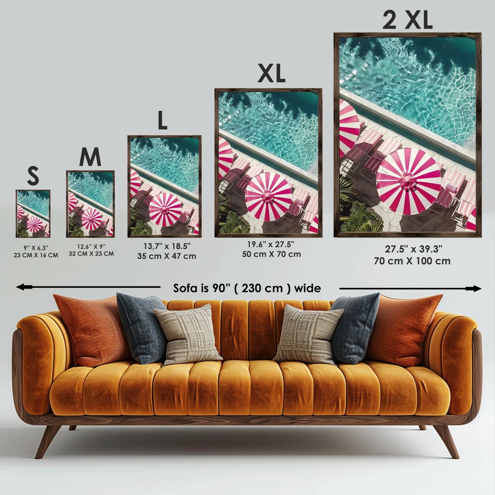 Pikturë dekorative me kornizë MDF, Wallity, GE092-L