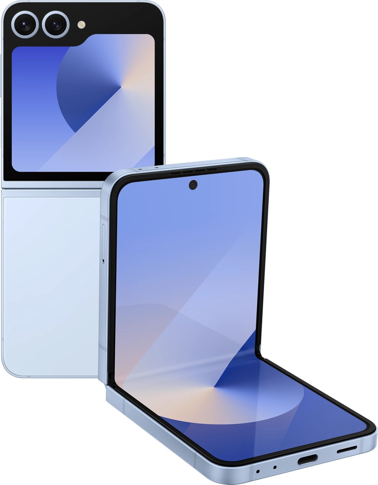 Celular Samsung Z Flip 6, 6.7", 12+512GB, 5G, i kaltër