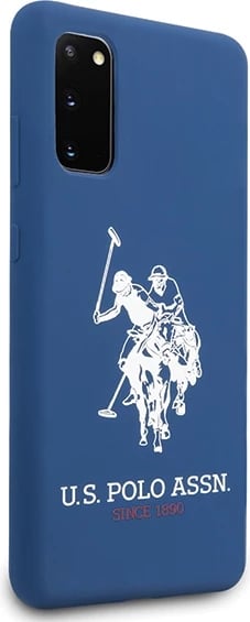 Mbështjellës U.S. Polo Assn. USHCS62SLHRNV Silicone për Samsung Galaxy S20, Blu