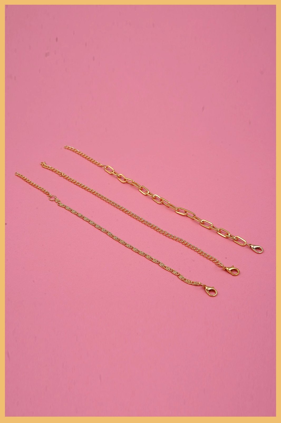 Set byzylykësh prej bronzi, ngjyrë ari, Jumeon, Blk3Elips