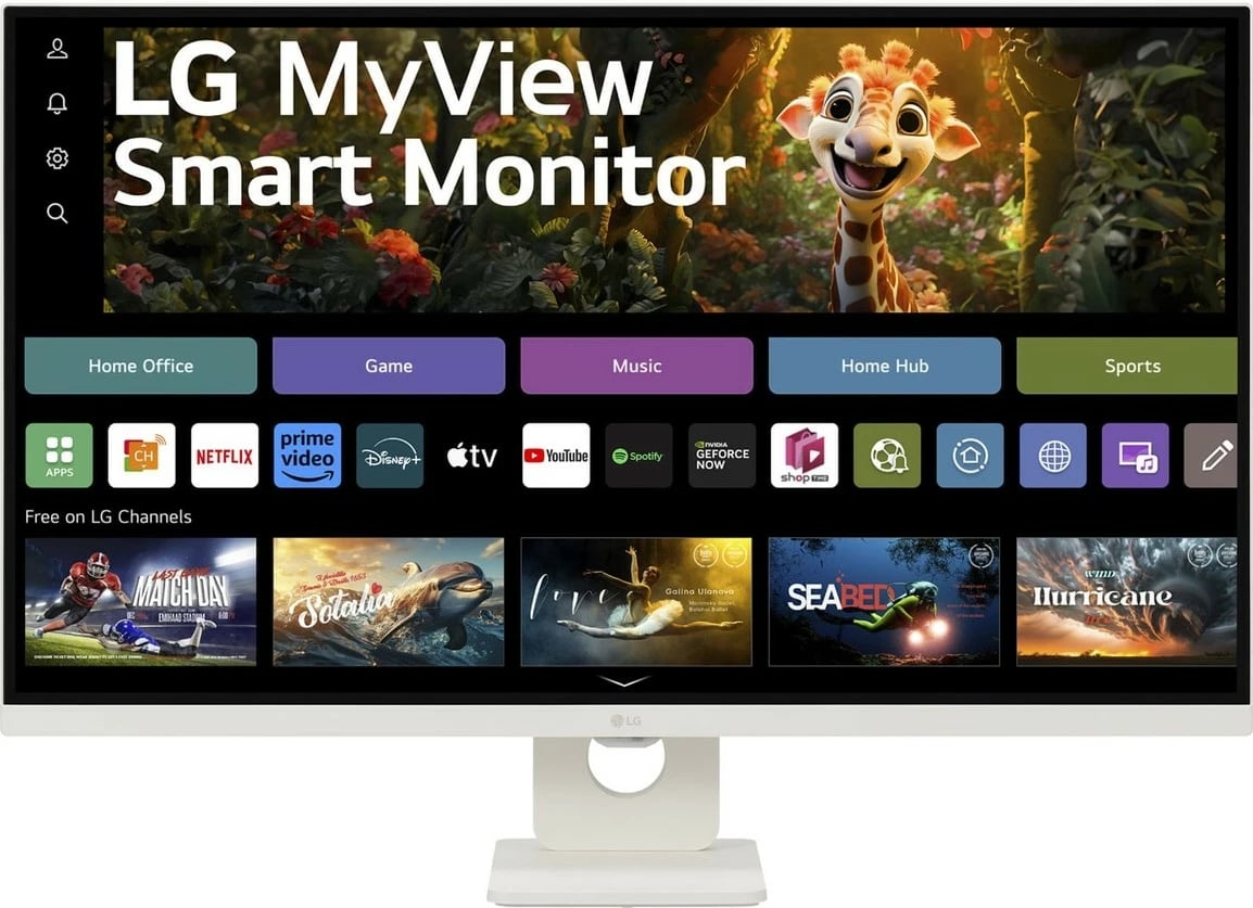 Monitor LG 32SR73U-W 31.5 inç 4K Ultra HD, webOS, Bluetooth, bardhë