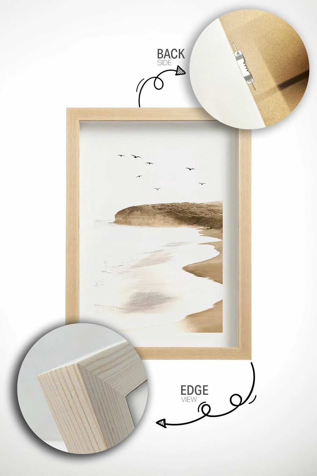 Pikturë dekorative me kornizë (3 copë), Wallity, Artavessastko62