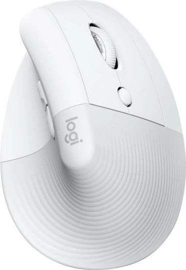 Maus Logitech Lift for Mac 910-006477 wireless bluetooth ergonomik me butona anësorë, e bardhë