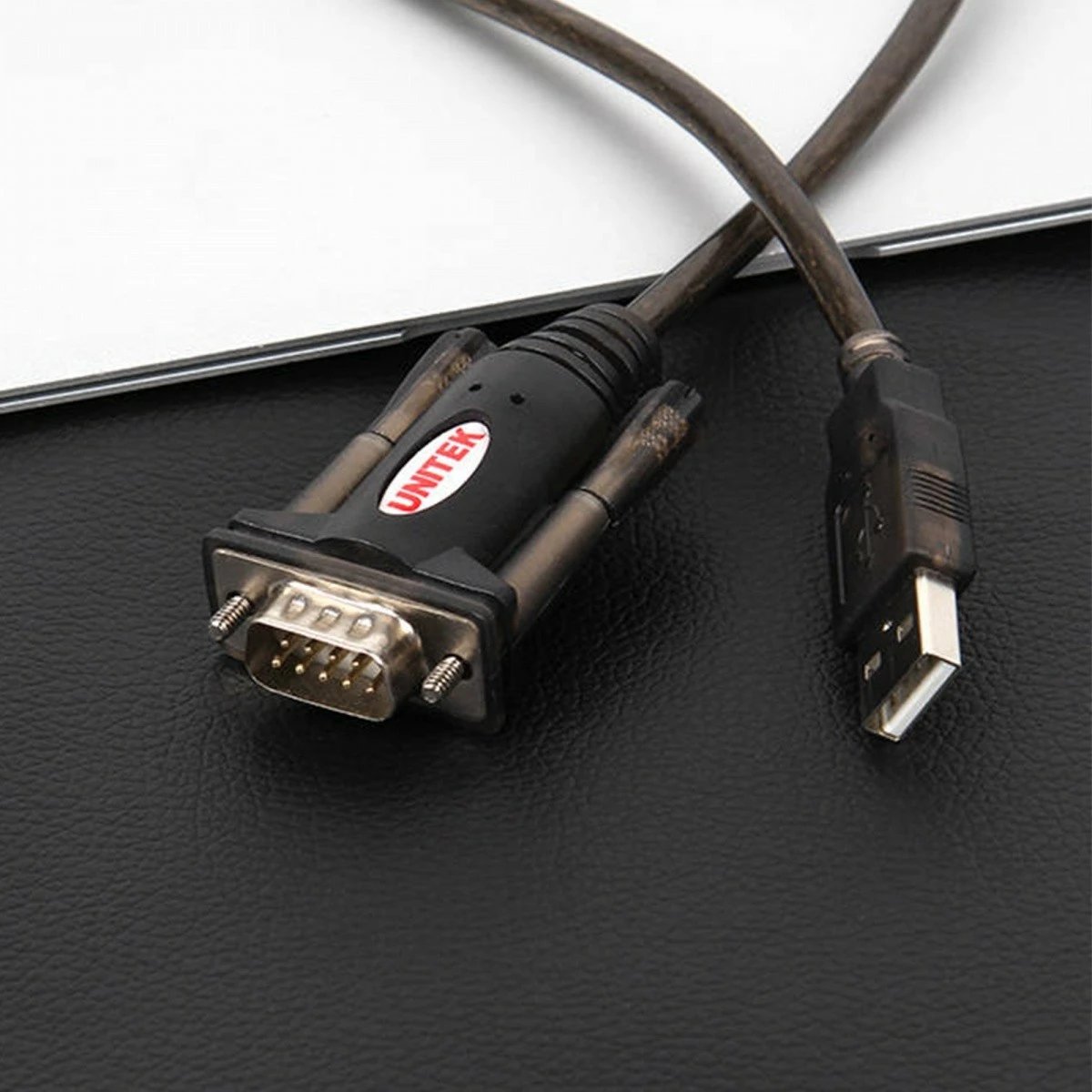 Adapter USB në RS-232 Unitek Y-105A, 1.4m, i zi me adapter DB9F/DB25M