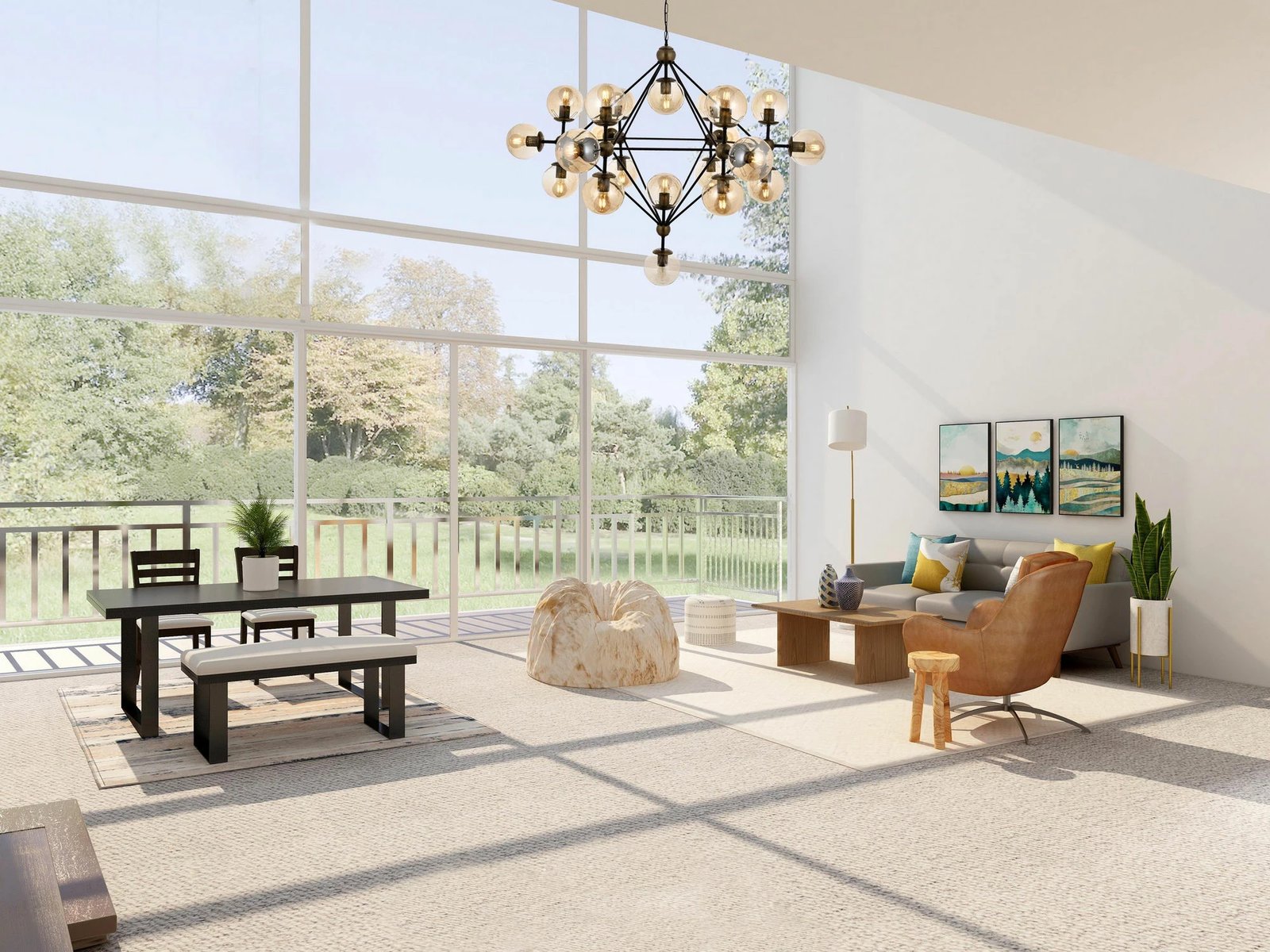 Llambë varëse moderne Opviq, AV-4258-21BSY, ngjyrë e zezë dhe antike