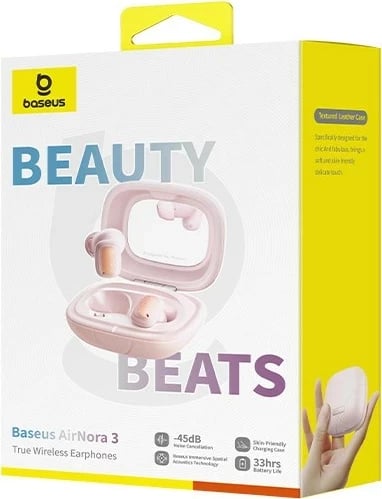 Kufje Baseus AirNora 3, True Wireless Stereo (TWS), Bluetooth, Rozë Kufje Baseus AirNora 3, True Wireless Stereo (TWS), Bluetooth, Rozë