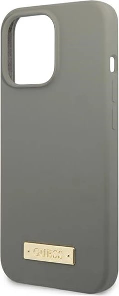 Mbështjellës Guess GUHMP13XSPLG për iPhone 13 Pro Max 6.7", silikon, MagSafe, Gri