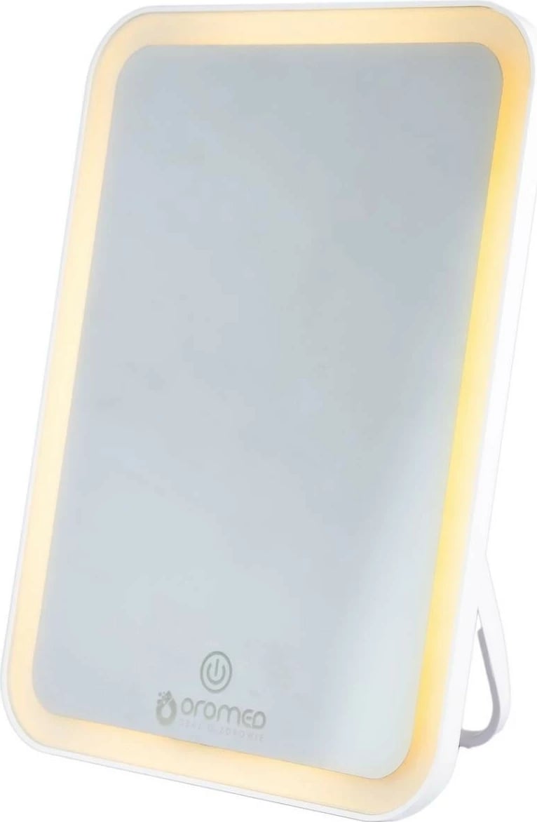 Pasqyrë Oromed Gold-Mirror Led x, ndriçim LED, ngjyrë e bardhë