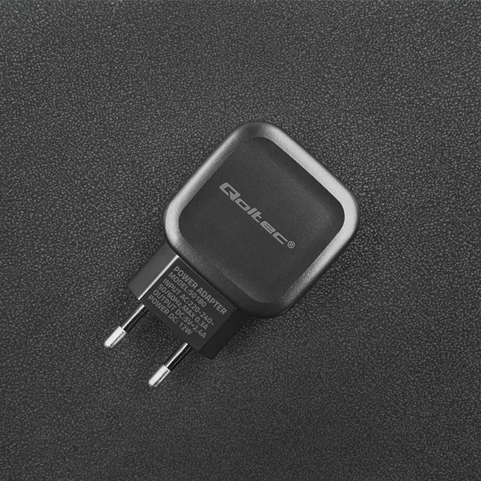 Karikues Qoltec 50186, 17W, 5V, 3.4A, 2xUSB