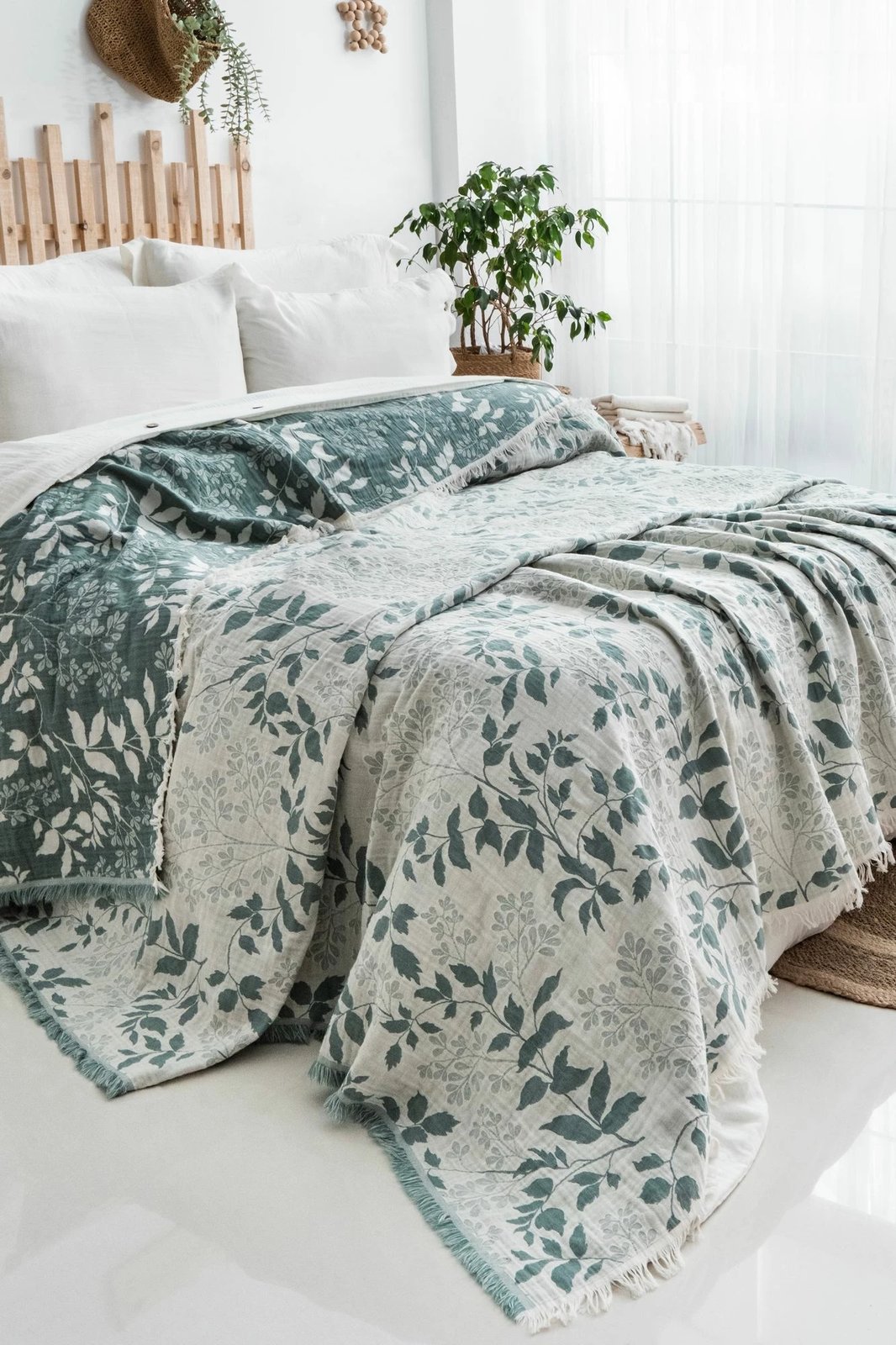 Set mbulesë dysheku dopio, L'essentiel Amore, ngjyrë e gjelbër