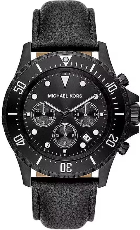 Orë dore MICHAEL KORS Everest për meshkuj, e zezë