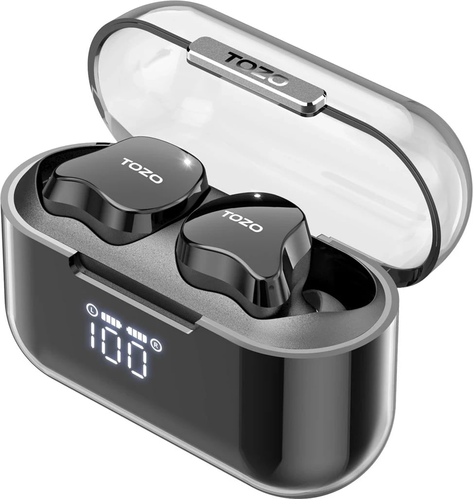 Kufje TOZO T18 CRYSTAL BUDS True Wireless Stereo (TWS) Bluetooth, USB Type-C, Zezë