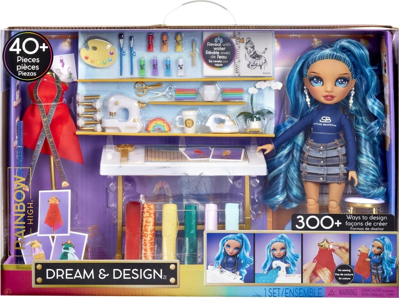 Set lojërash MGA Rainbow High Dream & Design Fashion Studio me kukull Skyler 587514