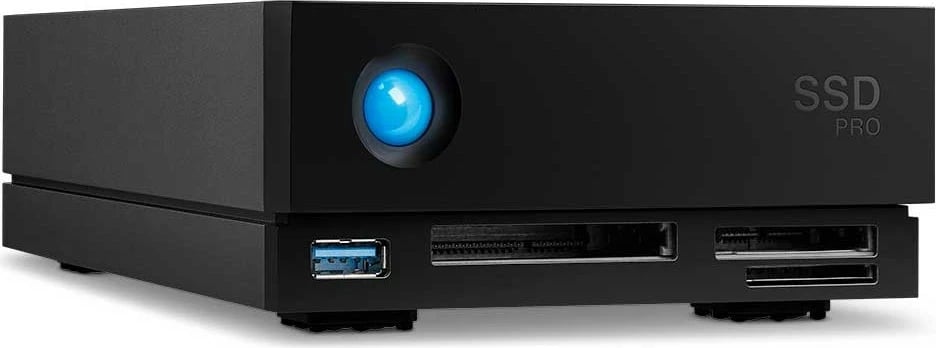 SSD LaCie 1big Dock Pro, 4 TB, USB Type-A, 3.2 Gen 1, 2800 MB/s, Ngjyrë e zezë