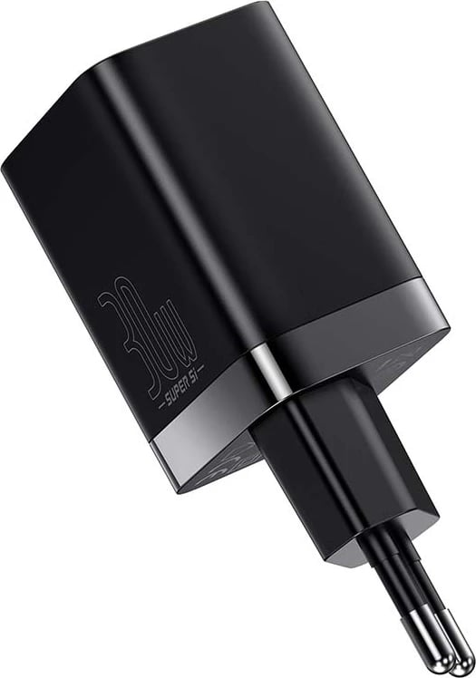 Karikues i shpejtë Baseus CCSUPP-E01, 30W, USB + USB-C, i zi