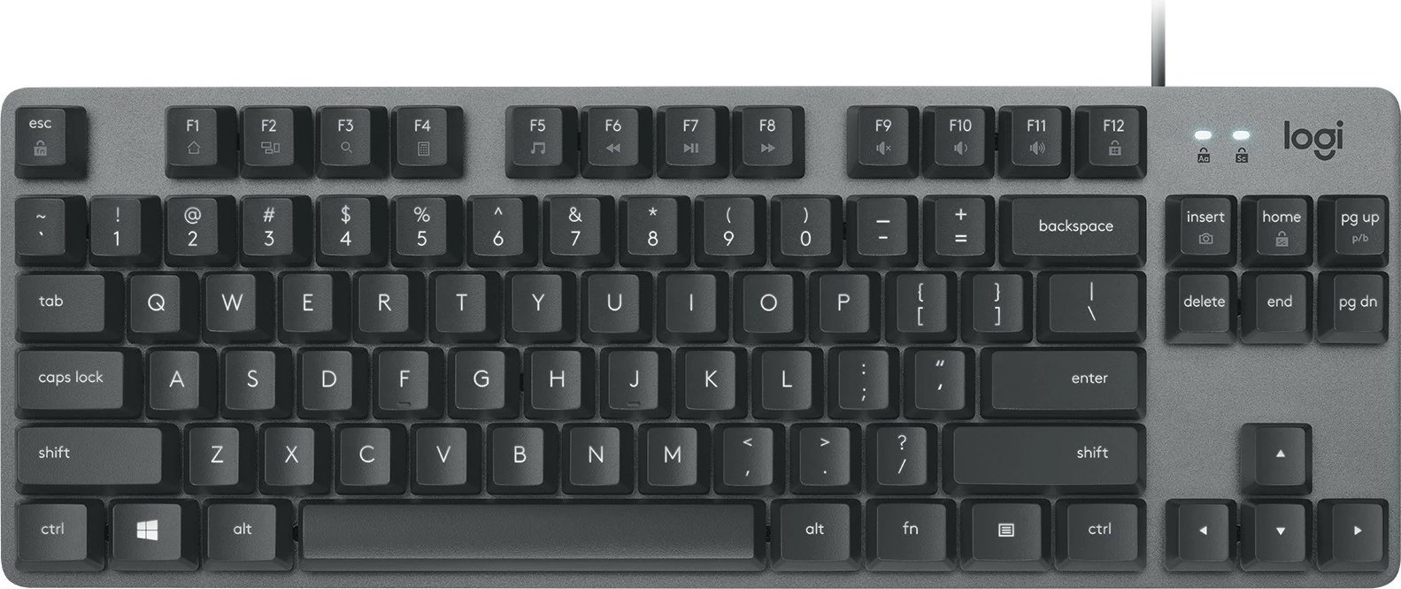 Tastierë mekanike Logitech K835 TKL, Tenkeyless, Wired, USB, LED, Grafit, Gri