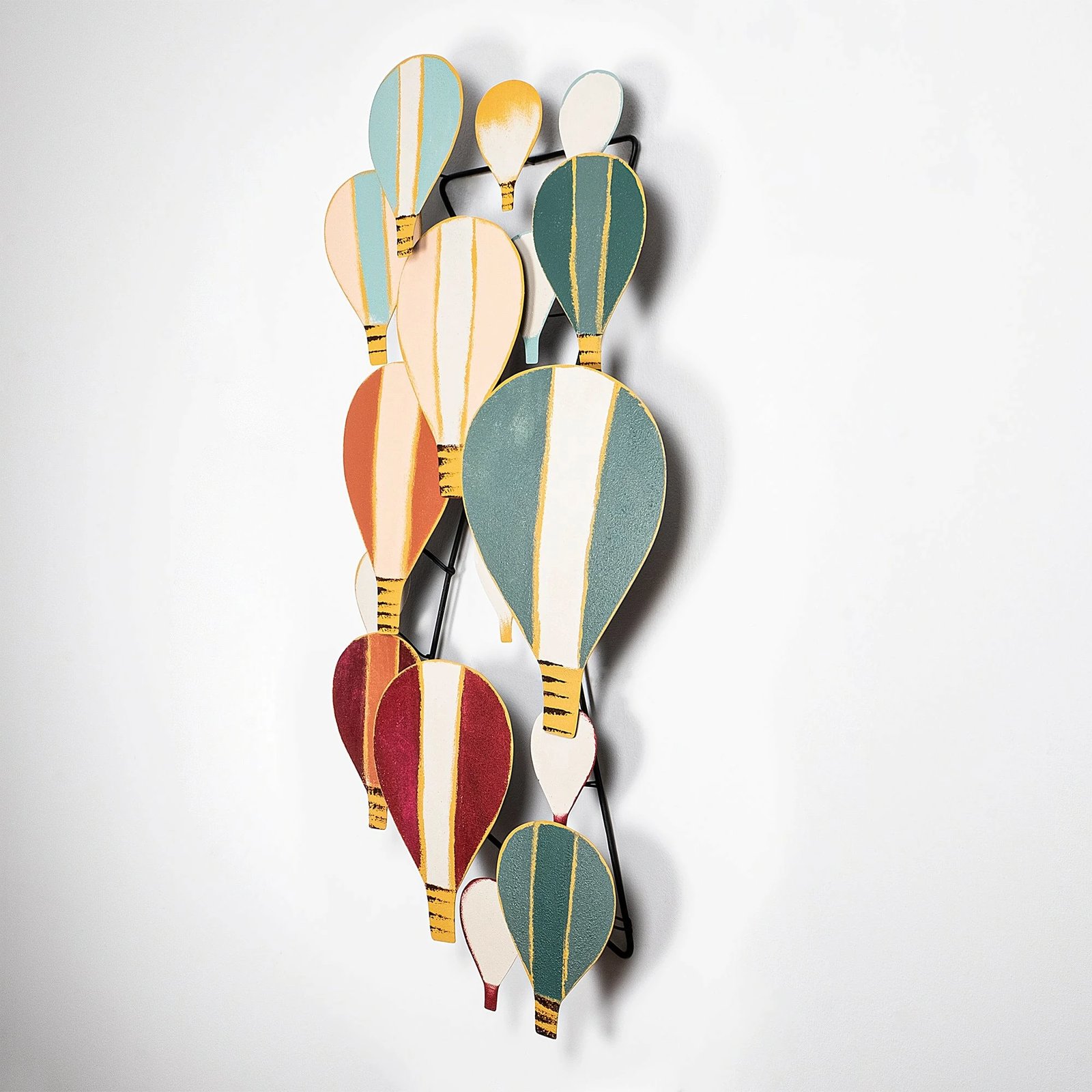 Aksesor dekorativ metalik për mur, Wallity Kapadokya, shumëngjyrësh