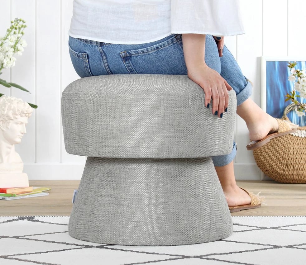 Puf Endor 7454, ngjyrë gri e çelët