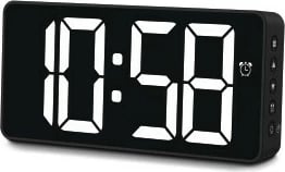 Orë alarmi elektronike Hama 185896, digjitale, e zezë