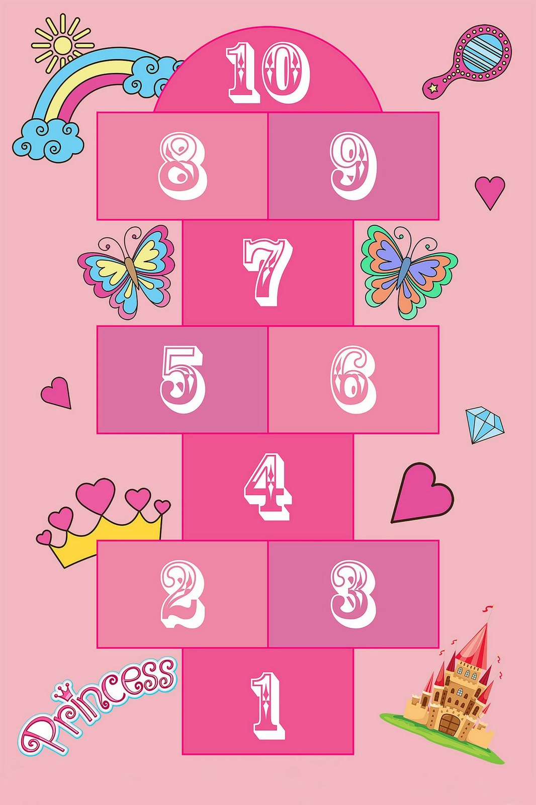 Qilim për fëmijë, shumëngjyrësh, 80x120cm, WOOKECE040