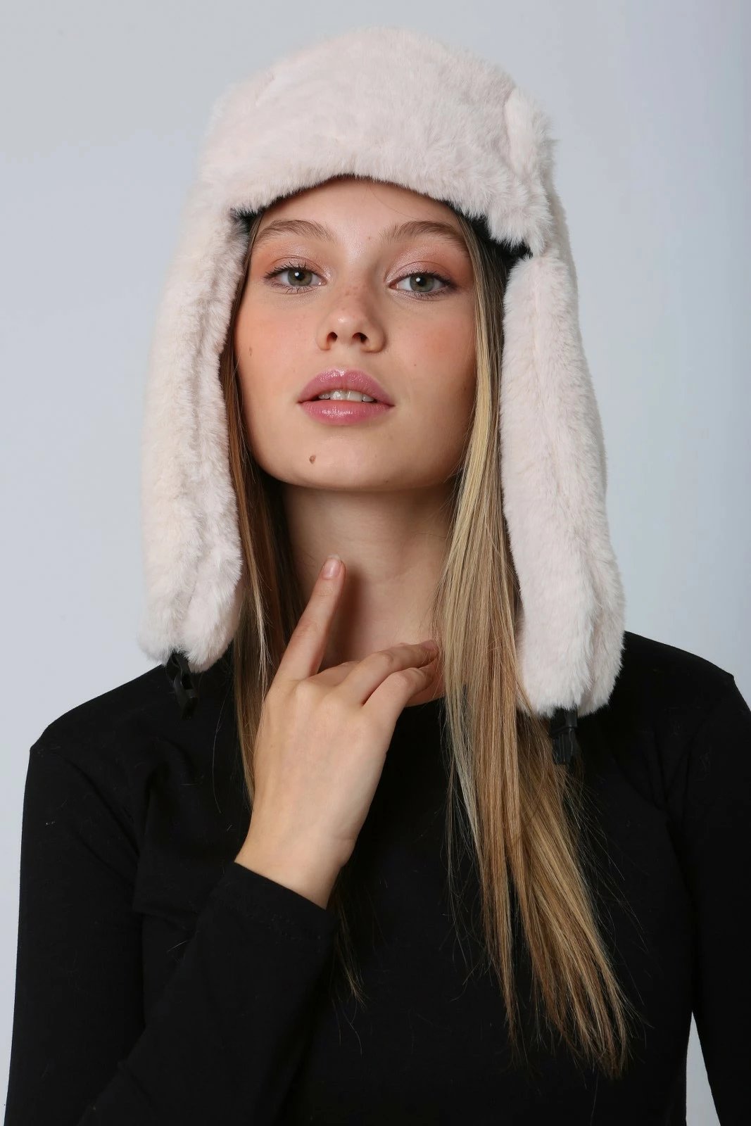 Kapelë dimri për gra, ngjyrë bezhë, Jumeon, Bere1127