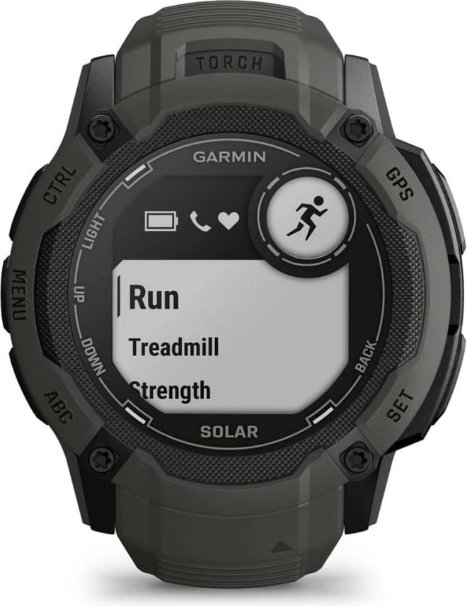 Smartwatch Garmin Instinct 2X Solar, GPS, 150 orë bateri, grafit