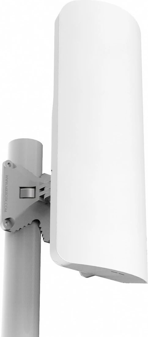 Antenë Wi‑Fi sektoriale me ruter të integrum, Mikrotik RB911G-2HPnD-12S mANTBox 2 12s, 2.4 GHz 12 dBi 120° Gigabit PoE, e bardhë