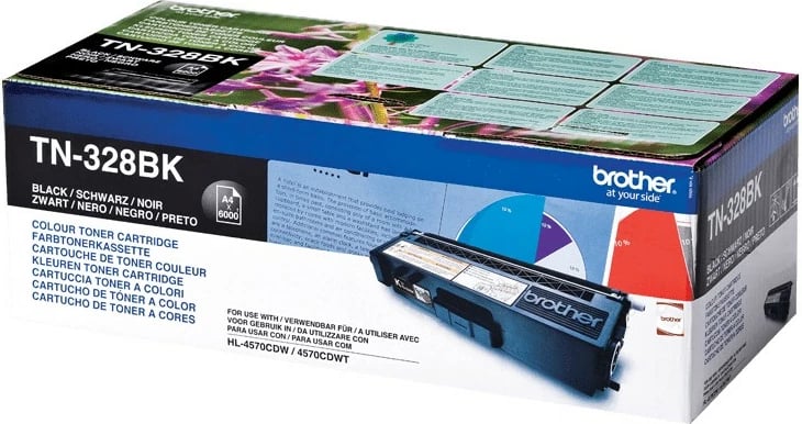 Toner Brother TN-328BK, origjinal, 6000 faqe, e zezë Toner Brother TN-328BK, origjinal, 6000 faqe, e zezë