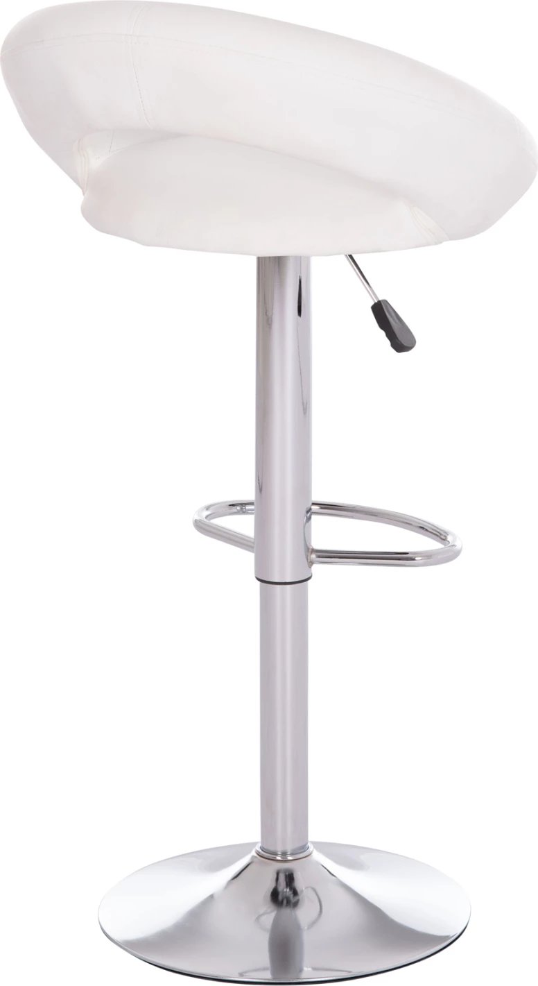 Karrige për bar rrotulluese REA, lëkurë PU e bardhë, me amortizator, 54x47x96cm, set prej 2 copë