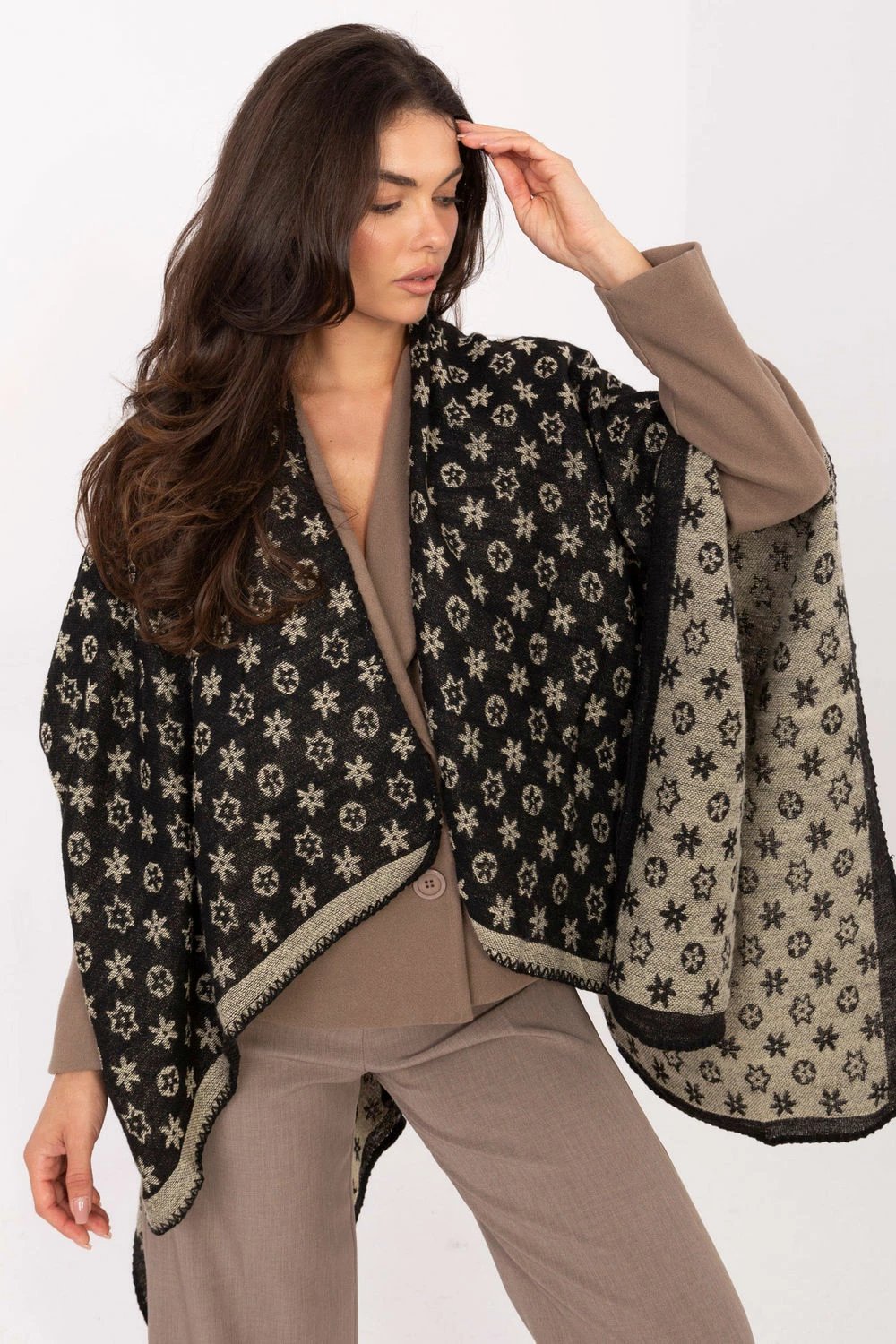 Poncho Factory Price 218600 femra, beige