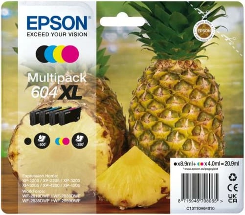 Fishek boje, Epson 604XL Multipack (C13T10H64010), XL kapacitet, CMYK, 4 copë set