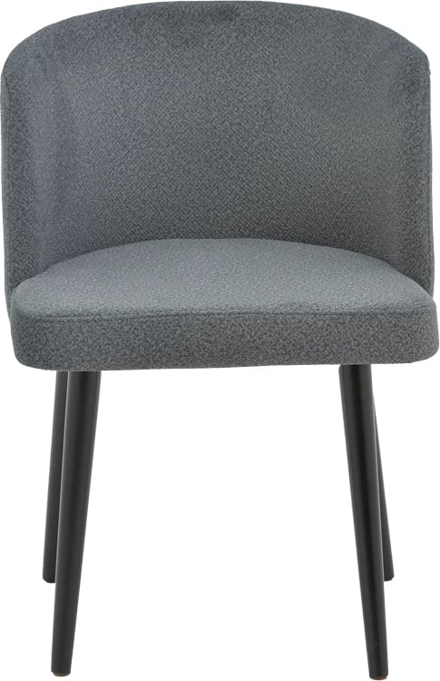 Karrige Sirbet, stof teddy anthracite, metal i zi, 55x45x80cm