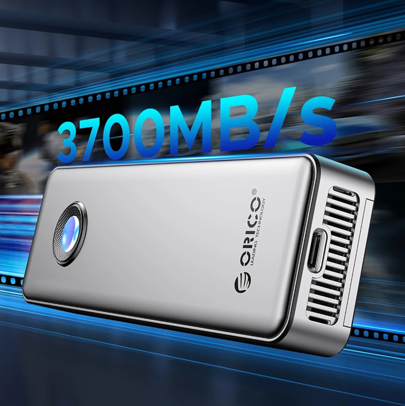 Kasë Orico OUM2-G20 për SSD M.2 NVMe, USB-C 3.2, 20Gb/s, Argjendtë