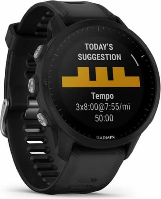 Sahat Garmin për femra e meshkuj, i zi