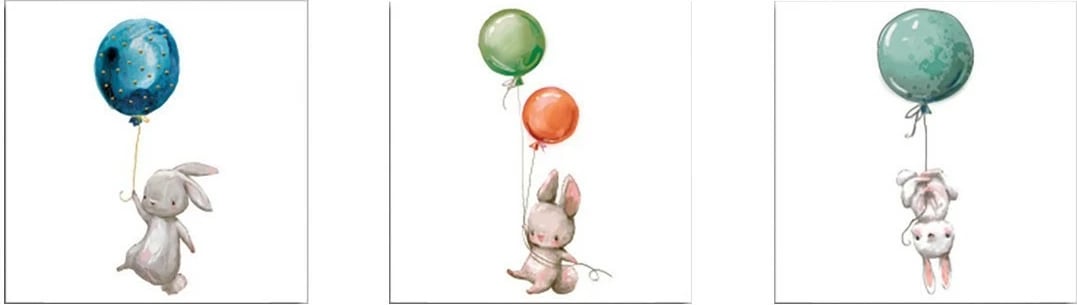 Pikturë dekorative në kanavacë (3 copë), Wallity, FAH11