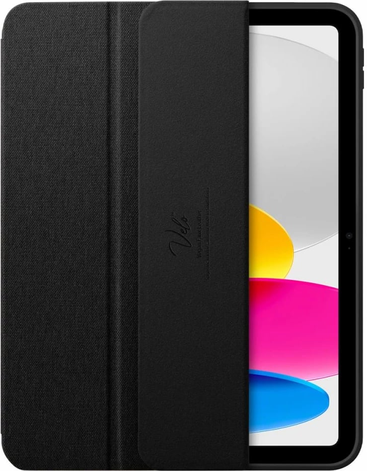 Mbështjellës tablet, Spigen Urban Fit, për Apple iPad 10.9" (2022 gjenerata 10) auto sleep/wake dhe me stand, i zi