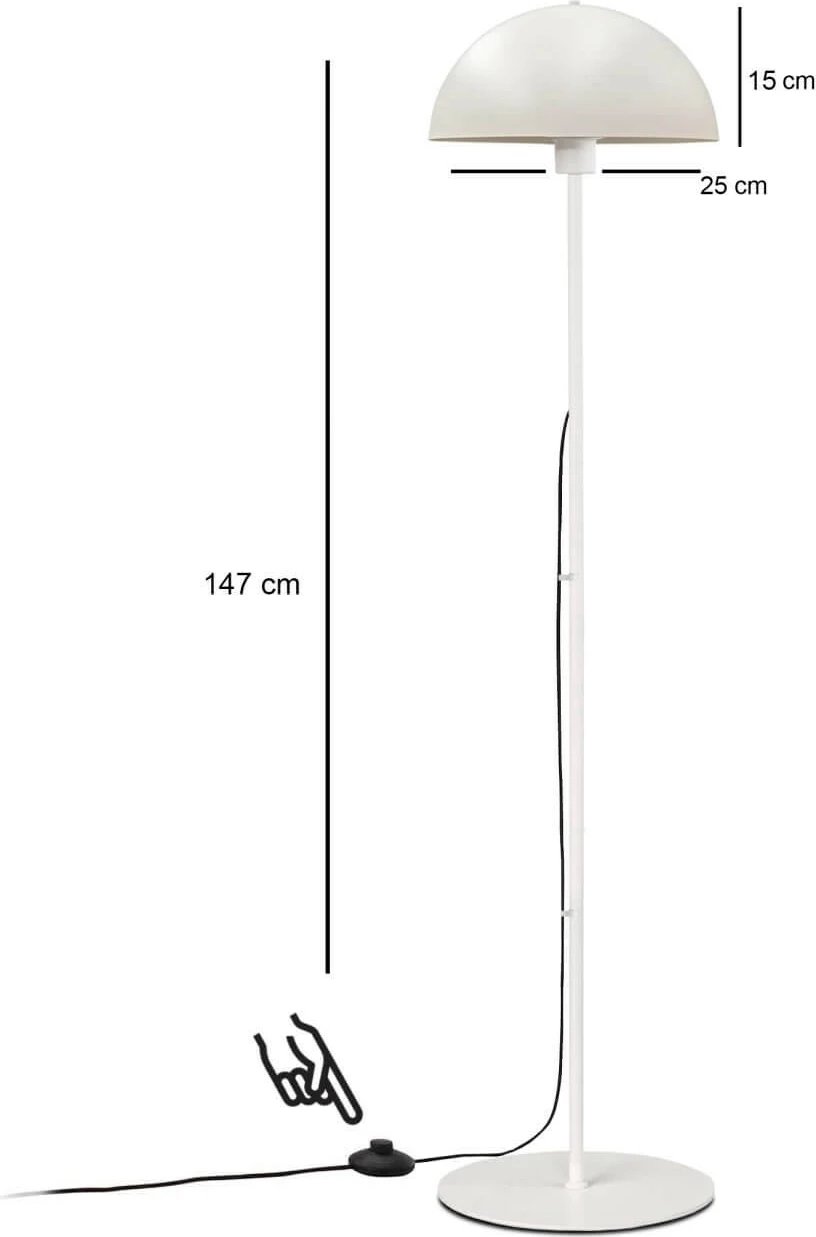 Llambë dyshemeje Opviq, ngjyrë krem, 241610 Llambë dyshemeje Opviq, ngjyrë krem, 241610